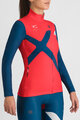 SPORTFUL зимова футболка з довгим рукавом - SQUADRA W - червоний/синій