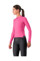 CASTELLI зимова футболка з довгим рукавом - ESPRESSO THERMAL W LS - рожевий