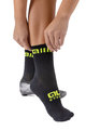 ALÉ класичні шкарпетки - LOGO Q-SKIN  - чорний/жовтий