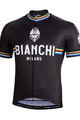 BIANCHI MILANO джерсі з коротким рукавом - NEW PRIDE - білі/чорний