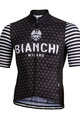 BIANCHI MILANO джерсі з коротким рукавом - DAVOLI - čierna/biela