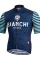 BIANCHI MILANO джерсі з коротким рукавом - DAVOLI - синій/бірюза
