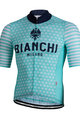 BIANCHI MILANO джерсі з коротким рукавом - DAVOLI - білі/світло-блакитний