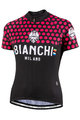 BIANCHI MILANO джерсі з коротким рукавом - CROSIA LADY - рожевий/чорний