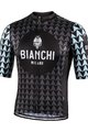 BIANCHI MILANO джерсі з коротким рукавом - MASSARI - чорний/світло-блакитний