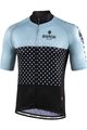 BIANCHI MILANO джерсі з коротким рукавом - QUIRRA - чорний/світло-блакитний