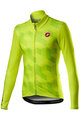 CASTELLI зимова футболка з довгим рукавом - CUBI LONG - жовтий