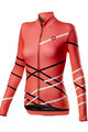 CASTELLI зимова футболка з довгим рукавом - DIAGONAL LADY WINTER - рожевий