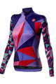 CASTELLI зимова футболка з довгим рукавом - TRIANGOLO MID LADY W - фіолетовий/багатоколірний
