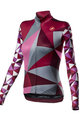CASTELLI зимова футболка з довгим рукавом - TRIANGOLO MID LADY W - рожевий/сірий
