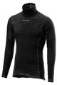 CASTELLI футболка з довгим рукавом - FLANDERS WARM NECK - чорний