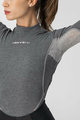 CASTELLI футболка з довгим рукавом - FLANDERS 2 WARM LADY - сірий