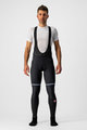 CASTELLI довгі штани з підтяжками - POLARE 3 WINTER - чорний