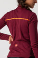 CASTELLI зимова футболка з довгим рукавом - SINERGIA 2 LADY WNT - бордо