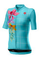 CASTELLI джерсі з коротким рукавом - FIORITA LADY - бірюза