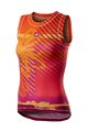 CASTELLI футболка без рукавів - PRO MESH W LADY - багатоколірний/помаранчевий