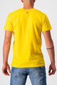 CASTELLI футболка з коротким рукавом - VENTAGLIO TEE - жовтий