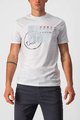 CASTELLI футболка з коротким рукавом - MAURIZIO TEE - сірий/білі