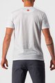 CASTELLI футболка з коротким рукавом - MAURIZIO TEE - сірий/білі