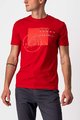 CASTELLI футболка з коротким рукавом - MAURIZIO TEE - червоний