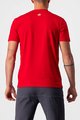CASTELLI футболка з коротким рукавом - MAURIZIO TEE - червоний