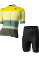 CASTELLI джерсі з коротким рукавом і шорти - DOLCE LADY - зелений/чорний/жовтий