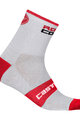 CASTELLI класичні шкарпетки - ROSSO CORSA 9 - білі/червоний