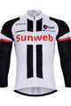 зимова футболка з довгим рукавом - SUNWEB 2018 WINTER - білі/чорний