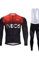 BONAVELO Зимова джерсі та штани - INEOS 2020 WINTER - червоний/чорний