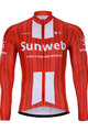 BONAVELO зимова футболка з довгим рукавом - SUNWEB 2020 WINTER - червоний/білі