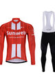 BONAVELO Зимова джерсі та штани - SUNWEB 2020 WINTER - червоний/білі/чорний