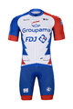 BONAVELO джерсі з коротким рукавом і шорти - GROUPAMA FDJ 2021 - білі/синій/червоний
