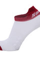 SANTINI шкарпетки щиколотки - CLASSE - білі/бордо