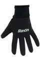 SANTINI рукавички з довгими пальцями - ECO WIN - чорний
