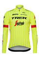 SANTINI зимова футболка з довгим рукавом - TREK SEGAFREDO 2018 - жовтий/чорний