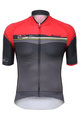 SANTINI джерсі з коротким рукавом - SLEEK PLUS - чорний/червоний