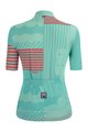 SANTINI джерсі з коротким рукавом - GIADA OPTIC LADY - синій/рожевий