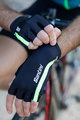 SANTINI рукавички без пальців - X IRONMAN VIS - чорний/зелений