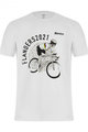 SANTINI футболка з коротким рукавом - UCI FLANDERS RIDER - білі