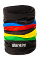 SANTINI краватка - UCI RAINBOW - чорний/веселка