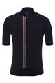 SANTINI джерсі з коротким рукавом - UCI RAINBOW - чорний