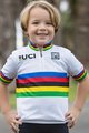 SANTINI джерсі з коротким рукавом - UCI KIDS - багатоколірний/білі