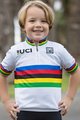 SANTINI джерсі з коротким рукавом - UCI KIDS - viacfarebná/biela