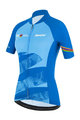 SANTINI джерсі з коротким рукавом - UCI WORLD LADY - світло-блакитний