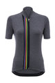 SANTINI джерсі з коротким рукавом - UCI RAINBOW LADY - сірий