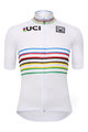 SANTINI джерсі з коротким рукавом - UCI WORLD CHAMPION - білі