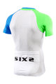 SIX2 джерсі з коротким рукавом - BIKE3 ULTRALIGHT - zelená/modrá/biela
