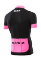 SIX2 джерсі з коротким рукавом - BIKE3 STRIPES - чорний/рожевий