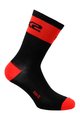 SIX2 класичні шкарпетки - SHORT LOGO - червоний/чорний