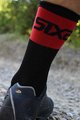SIX2 класичні шкарпетки - SHORT LOGO - червоний/чорний